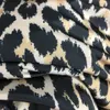 Womens Leather Faux Design Brand Leopard Print Letter Tryckt fördubblade långärmad huva bomullsjacka denim Kvinnor 221115