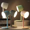 Tischlampen Led Holz Glas Leselampe Licht Küche Kronleuchter Schlafzimmer Wohnzimmer Nachttisch