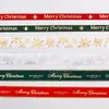 91m/rulla julband presentförpackning Dekorativ bågband Xmas Tree Snowflake Printing Ribbons semestergåvor Förpackningstillbehör BH7965 TYJ