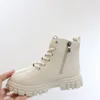 Luxe Kid Designer Matin Bottes Chaussures Bébé Hiver Chaud Tout-petit Garçons Cheville Bébé Zip Cuir Solide Chaussure En Peluche Doux Confortable Garder Anniversaire Cadeaux De Noël Boot 27-38