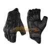 ST287 gants respirants pour moto professionnel Faux cuir noir Protection des articulations demi-doigt gants pour le cyclisme