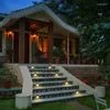 Paquet de 20 lampes solaires pour terrasse, éclairage de marche à LED étanche, éclairage de clôture extérieure, finition Bronze pour terrasses