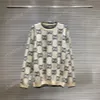 xinxinbuy Men designer Hoodie sweater Double letter jacquard Paris women black white dark blue Gray purple M-2XL253o