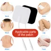 Altri articoli per massaggi 20p/50p 5x5cm Elettrodi per stimolatore muscolare Tessuto non tessuto Autoadesivo di ricambio per macchina per terapia digitale Tens 221116