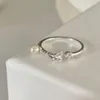 Кластерные кольца Аутентичные S925 Серебряное серебряное серебристое ювелирное изделия
