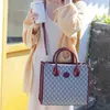 Billiga pl￥nb￶cker 60% rabatt p￥ v￤skor Purses Hand Women's Printed Contrast Color Tote Bag Stor kapacitet En axel Messenger V￤ska