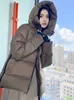 Brand Women's Down 2022 Autumn and Winter New Hooded Bread Coat Fashionable Warm keeping Versatile Coat