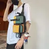 Taille sacs femmes hommes poitrine Nylon épaule sac à bandoulière pour téléphone 2023 tendance mode coréenne lycée étudiant sacs à main Bolsas