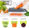 14 In 1 Multifunctional Vegetable Cutter Slicer With Basket Potato Chopper Carrot Grater Slicers Gadgets Kitchen Accessories