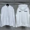 23SS 2023 Designer Luxury Balenciagas Hoodie BalanciacaTech Paris Front And Back Letters Plush Sweater Men's And Women's Hoodie Size 5xl 4XL