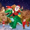 Decoraciones navideñas Inflable Santa Claus Árbol Arco Oso polar con luz LED Decoración de fiesta al aire libre para el jardín de su casa Año 221115