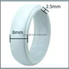 Band Rings Soft Sile Band Ring Camouflage Color Gym Sport Rings Fashion Jewelry Gift Drop Delivery Dhm8T