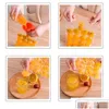 Ice Cream Tools Sublimation 10Pcs/Pack Ice Tools Cube Molds Disposable Selfsealing Ices Cubes Bags Transparent Diy Quick Zing Making Dhmn7