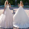 Robe de mariée en dentelle avec appliques, robe de bal élégante et formelle, nouveau Design sur mesure, 2022