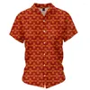 Erkekler Sıradan Gömlekler 2022 Moda Erkek Hawaii Gömlek Erkek 3d Baskılı Plaj Aloha Kısa Kol