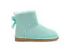 Spese uggitys Australia Stivali da neve di lusso uggie brand designer arco Stivali di lana Scarpe invernali calde Wggs Stivali medi 12 colori disponibili 3281