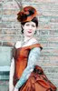 Vintage Victorian Telaş Abiye Dantelli Kolsuz Tafta Örgün Durum Balo Abiye Vampir Masquerade Cadılar Bayramı Elbise Steampunk Gotik Vestido