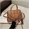 Bags Bag female 2022 new messenger bag handbag trend chain solid color sling one shoulder Backpack Purse
