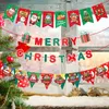 Party Dekoration Weihnachten Für Zuhause Indoor Outdoor Banner Hängen Flagge Weihnachten Ornament Navidad Geschenk Noel Plaid Wimpel Dekor