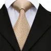 Галстуки-бабочки SN-688 Оранжевый Хаки Полосатый галстук хэкки запонки устанавливает мужской шелк для мужчин формальный свадебный жених