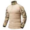 Outdoor Camisetas Mens Exército dos EUA Tático Multicam Militar Combate Preto Camiseta Manga Longa CP Camuflagem Airsoft Camisas Camping Caça Roupas 221116