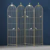 Bird partition screens light luxury folding barrier small family living room dining room landing porch