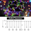 Strings Star Curtain Lights 180 LEDs Wasserdicht Weihnachten mit 8 Modi Indoor Outdoor Fairy für Heimdekorationen