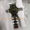 2 Style Montre Automatique Homme 40mm Cristal Vert Orange Main Cadran Noir Lumineux Bracelet Acier 904L GMF Mécanique Cal.3131 Mouvement Montres