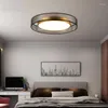 Tavan Işıkları 16W LED Bakır Işık Bronz Renk Nordic Salon Yatak Odası Lambası AC85-265V Yaratıcı Modern El Koruma Lobi Aydınlatma