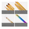 Nail Art Kits 3PCS Pinsel Feine Hakenlinie Stift Zeichnung Öl Aquarell Malerei Schule Bürobedarf