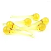 Chandelier Crystal 16X60MM/20X80MM Yellow Raindrops Parts Lamp Glass Hanging Pendants Beads Curtain Accessories