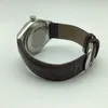 Lyx Herr Quartz Urverk Designerklocka 40mm Manlig Tidsklocka Liten Trenål Läder Vintage Herrklockor Armbandsur Handbok Presenter till far