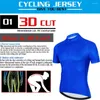 Jackets de corrida Jersey Blue Cycling Men Aero Bicycle