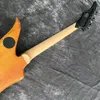 Guitare électrique moulin à vent orange 6 piqûres guitarra en palissandre en rose zakk8961355