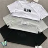 Broderi Kith T-shirt Överdimensionerade män Kvinnor New York T-shirt Högkvalitativ 2021 Casual Summer Tops Tees G12171