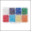 Other Other 4Mm Round Glass Beads Boxed Scattered Ornament Accessories Diy Charms For Bracelets Bracelet Making Drop Delivery 2021 Je Dhqnz