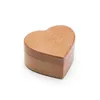 Ювелирные мешочки красивые мини -сердце деревянные деревянные аксессуары обручальные кольца для хранения ящик для упаковки организатор Женщины Симпатичный подарок