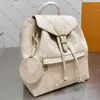 Mochila de couro montsouris plam primavera montsouris bb pm em relevo ombro levar Fecho de fivela magnética com cordão224z