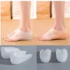 Shoe Parts Accessories Silicone Invisible Height Increased Insoles for s Men Gel Heel Cups Cushion Plantar Fasciitis Socks Foot Massager Sole 221116