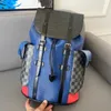 Designer Bag Unisex Backpack Backpacks Getextureerd 7A Top Fashion Bags Schoolbag Men Women Outdoor Backpack voor Travel Lady Handbags1727