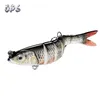 Appâts Leurres ODS 140mm 30g Wobblers coulants pêche articulée manivelle Swimbait 8 segments appât artificiel dur pour leurre 221116