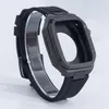 Smart Straps AP Armatura modificata Protezione custodia in acciaio inossidabile Custodia con cinturino in silicone Cinturino per cinturino Fit iWatch 8 7 6 5 4 Per Apple Watch 44 Cinturino da 45 mm