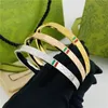 Charm-Armbänder, Designer-Schmuck, luxuriöse Love-Armreifen für Herren und Damen, Bijoux, Cjewelers G Gujia-Armband, rote und grüne Tropfen, Kleber, Titan-Stahl-Schnallenarmband