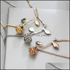 Charm Armbänder Blume Rose Pl String Verstellbares Armband Goldketten Frauen Armbänder Modeschmuck Geschenk Drop Lieferung Dhulp