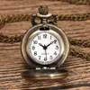 Pocket Watches Small Size Bronze Hungry Famous Games Clock Quartz Necklace Pendant Watch Fob Chain Gifts for Men Women Kids