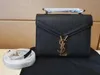 Realfine Bags 5A 623930 Bolso de mano Cassandra Mini con asa superior de 20 cm, piel de becerro con relieve Grain de Poudre para mujer con bolsa para el polvo B279q
