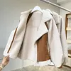 Kadın Kürk Sahte Kadınlar Kış Süet Ceketler Ceket Kalınlaşmak Sıcak Kuzu Yün Teddy Coats Bayanlar Gevşek Büyük Boy Dış Giyim Kadın Ceket 221116 Tops