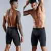 Underpants 3pcs 설정 긴 다리 복서 반바지 남성용 속옷 면화 남성 팬티 브랜드 언더웨어 복서 쇼트 섹시한 Homme 221115