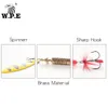 Esche Esche WPE Marca Spinner 1 pz 65g10g135g 22 colori con amo triplo Cucchiaio di metallo Attrezzatura da pesca dura Esca 221116