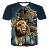 Männer T Shirts 2022 männer Und frauen 3D Digital Print T-shirts Erwachsene Kinder Sommer Casual Lion Benutzerdefinierte straße Tops Im Jahr 2022